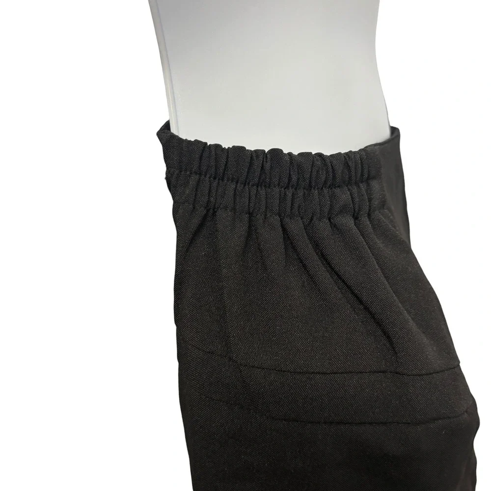 Womens Black Elastic Waist Pencil Skirt Plus Size 16W Business Workwear